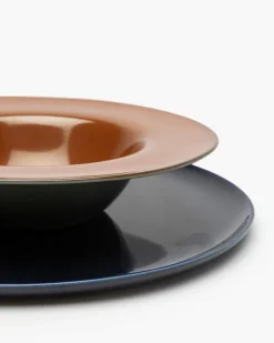 Serax Pastabord Terres De Rêves Tableware By Anita Le Gr Rust Smoky Blue S 21,3 cm New