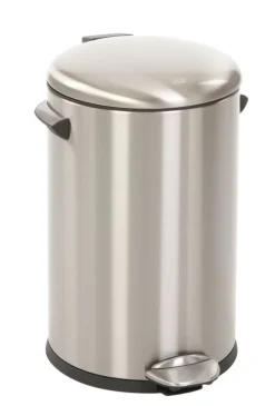 EKO Pedaalemmer Belle Deluxe Mat Zilver RVS 12L Hot