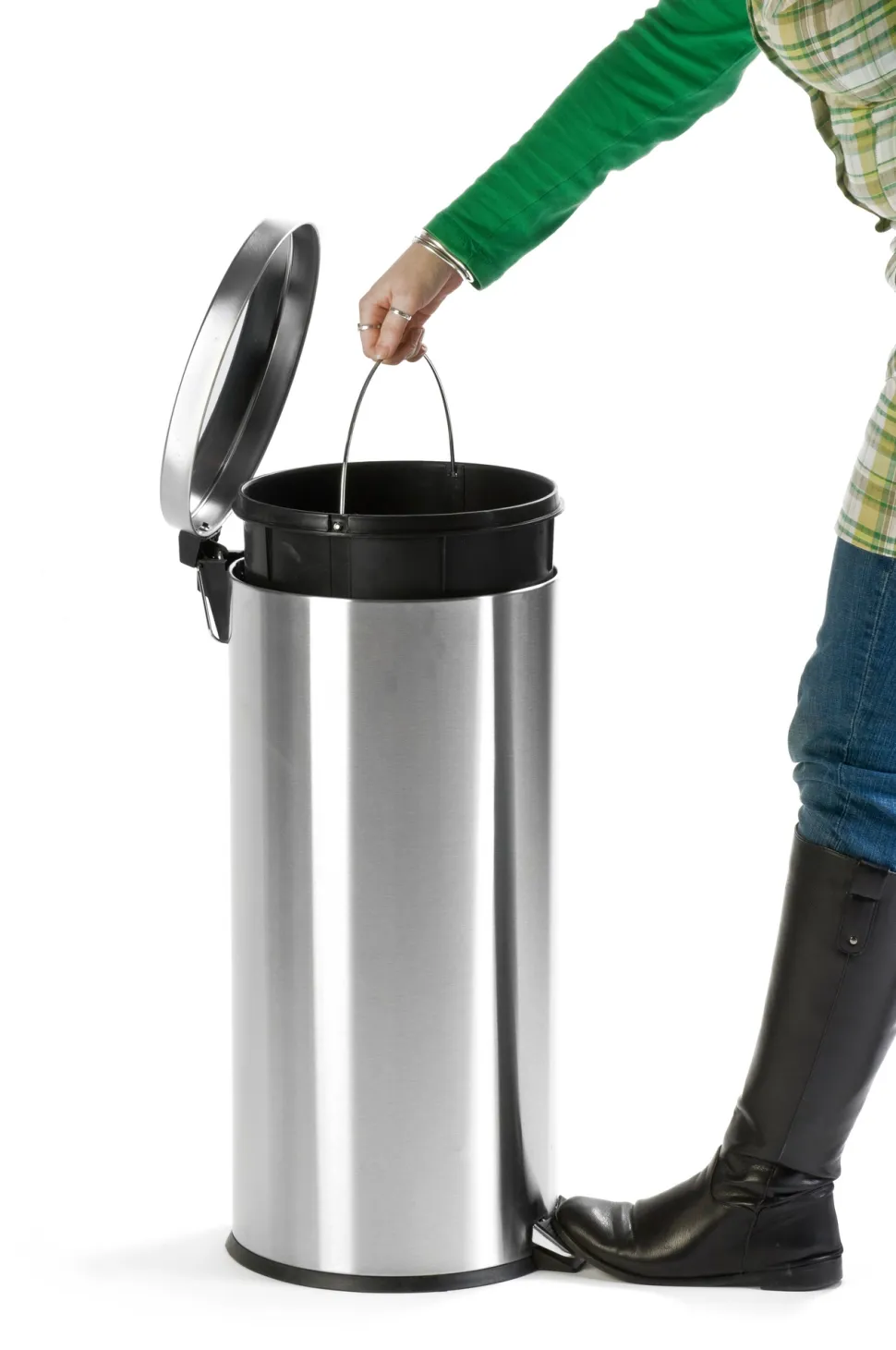 Pedaalemmer EKO Classic Mat Zilver RVS 30L
