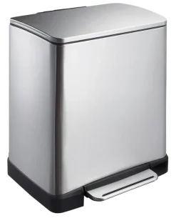 EKO Pedaalemmer E-Cube Mat Zilver RVS 20L New