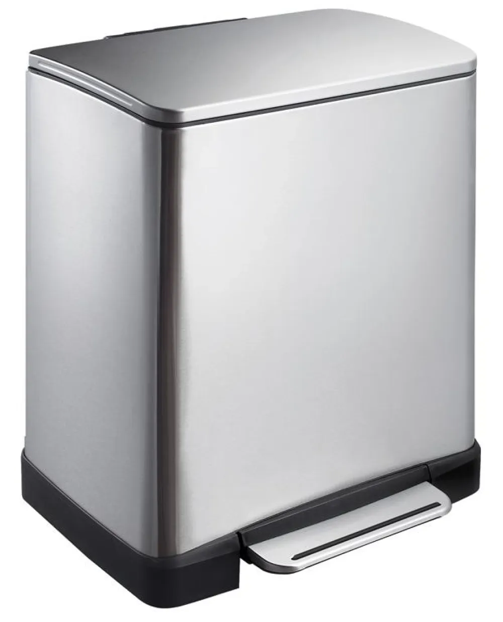 EKO Pedaalemmer E-Cube Mat Zilver RVS 20L New