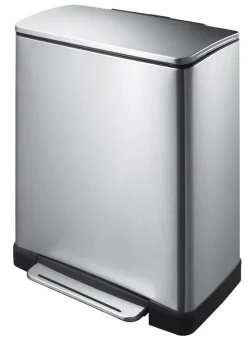 Pedaalemmer EKO E-Cube Mat Zilver Inox 50L