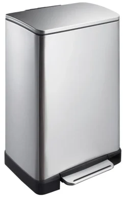 EKO Pedaalemmer E-Cube Mat Zilver RVS 40L