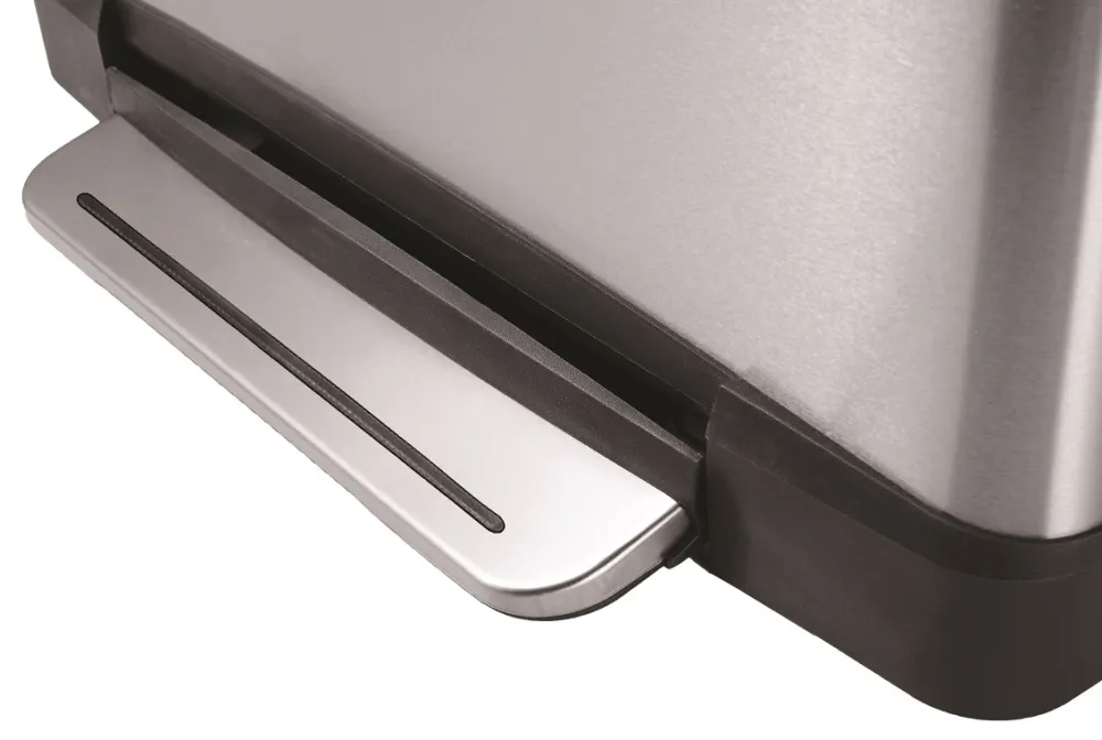 EKO Pedaalemmer E-Cube Mat Zilver RVS 40L
