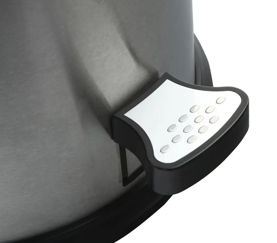 Pedaalemmer EKO Kickcan Mat Zilver RVS 33L