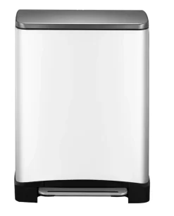 EKO Pedaalemmer Recycle E-Cube 28L + 18L Wit