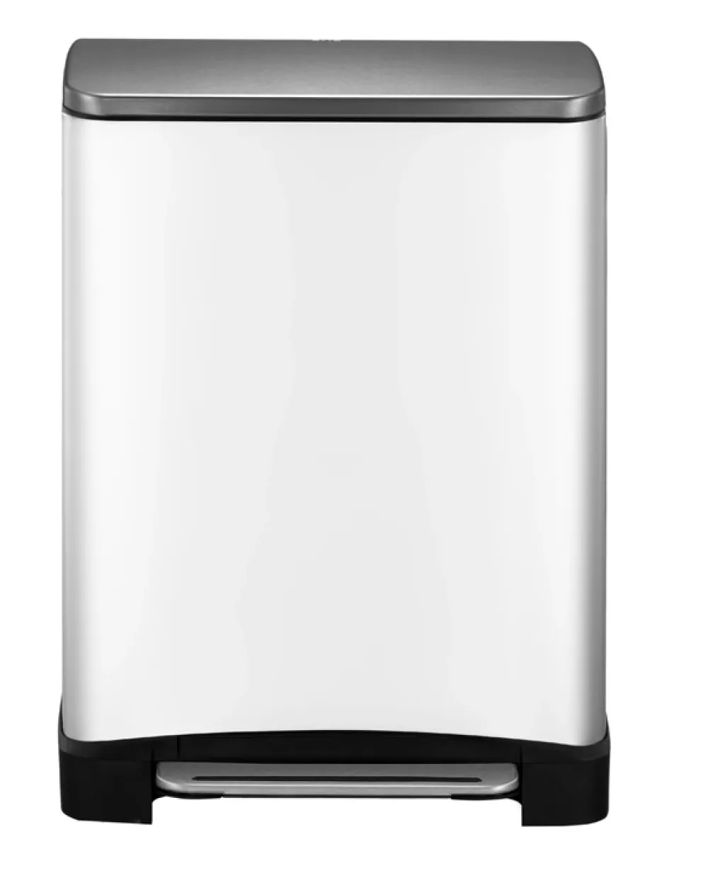 EKO Pedaalemmer Recycle E-Cube 28L + 18L Wit