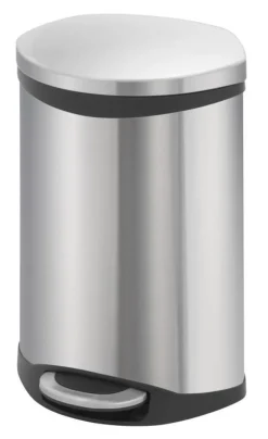Pedaalemmer EKO Shell Bin Mat Zilver RVS 10L