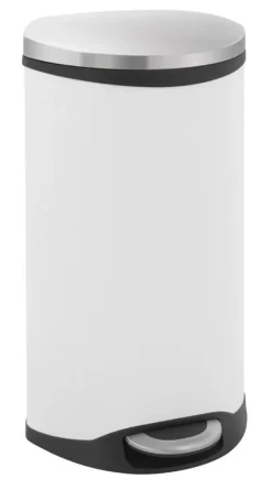 Pedaalemmer EKO Shell Bin Wit 30L