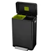 Pedaalemmer EKO X-Cube 20L + 20L Zwart