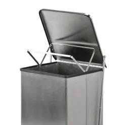 Pedaalemmer Industrieël Mat Zilver RVS 90L