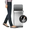 simplehuman Pedaalemmer Rectangular Liner Pocket RVS Zilver 55L Outlet