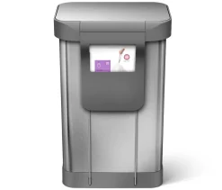 simplehuman Pedaalemmer Rectangular Liner Pocket RVS Zilver 55L Outlet
