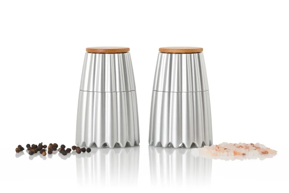 Peper- en zoutmolen AdHoc MagTwo Zilver