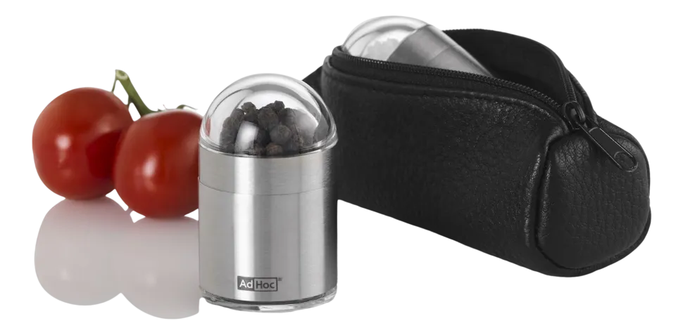 Peper- en zoutmolen Adhoc Peknick Zilver (Set van 3)