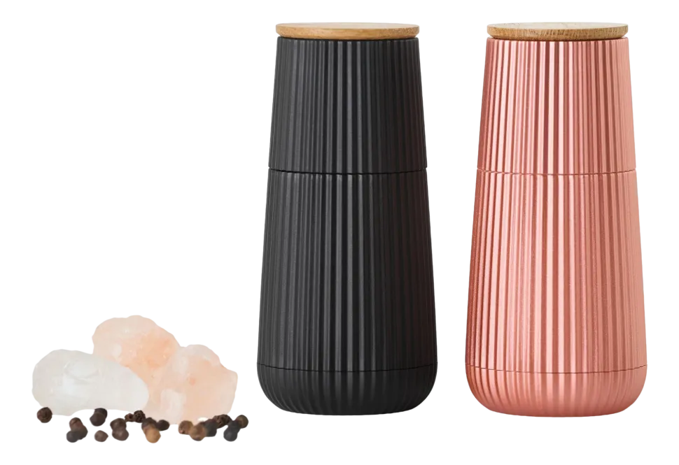 Peper- en zoutmolen AdHoc Scape Zwart/Rose Gold