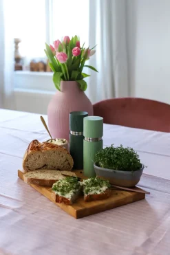 Peper- en Zoutmolen AdHoc Textura Dark Green & Light Green 15 cm