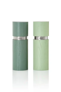 Peper- en Zoutmolen AdHoc Textura Dark Green & Light Green 15 cm