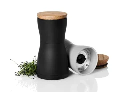 AdHoc Peper- en zoutmolen Twin Mini Zwart Grijs 13,3 cm