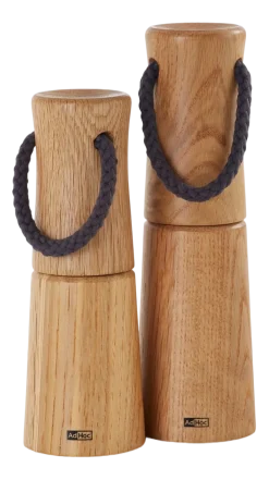 AdHoc Peper- en zoutmolen Yaso Bruin 17 cm Clearance