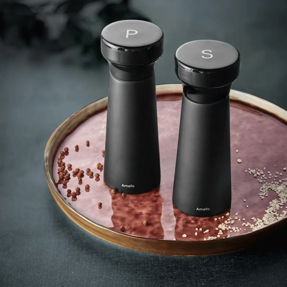 Amefa Peper- en zoutmolen Modern Black 15 cm Clearance
