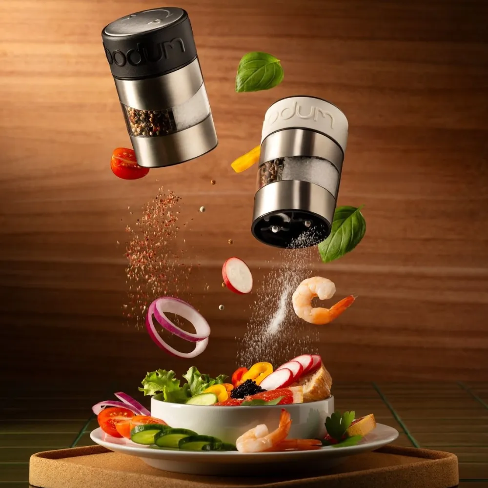 Bodum Peper- en zoutmolen Twin RVS / Zwart Sale