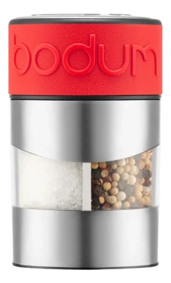 Peper- en zoutmolen Bodum Twin RVS / Rood