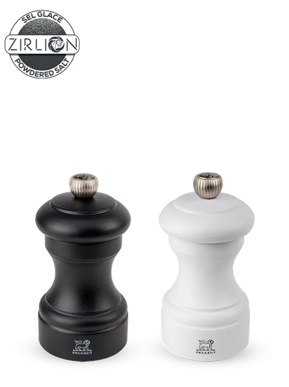 Peugeot Peper- en Zoutmolen Bistro Zwart / Mat Wit 10 cm Hot