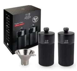 Peper- en zoutmolen Peugeot Gift Box Mat Zwart 12 cm