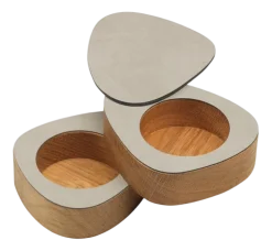 Lind DNA Peper- en zoutstel Curve Salt & Pepper Nupo Sand (Set van 2) Clearance