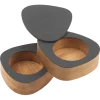 Lind DNA Peper- en zoutstel Curve Salt & Pepper Nupo Anthracite (Set van 2) Outlet