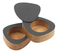 Lind DNA Peper- en zoutstel Curve Salt & Pepper Nupo Anthracite (Set van 2) Outlet