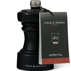 Cole and Mason Pepermolen Cole & Mason Hoxton Black Wood 10 cm Clearance