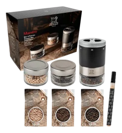Pepermolen Peugeot Maestro Pepper Bar 3 Switchable Jars