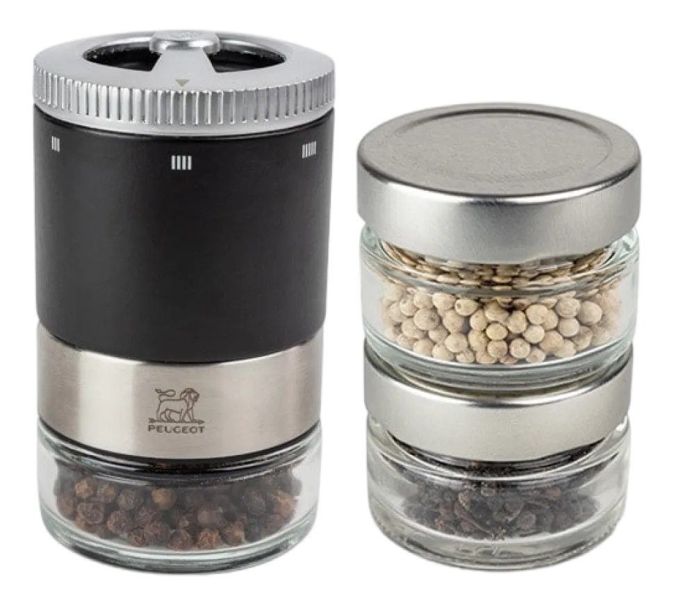 Pepermolen Peugeot Maestro Pepper Bar 3 Switchable Jars