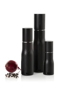 Peper- / Zoutmolen AdHoc Levo Black 15 cm