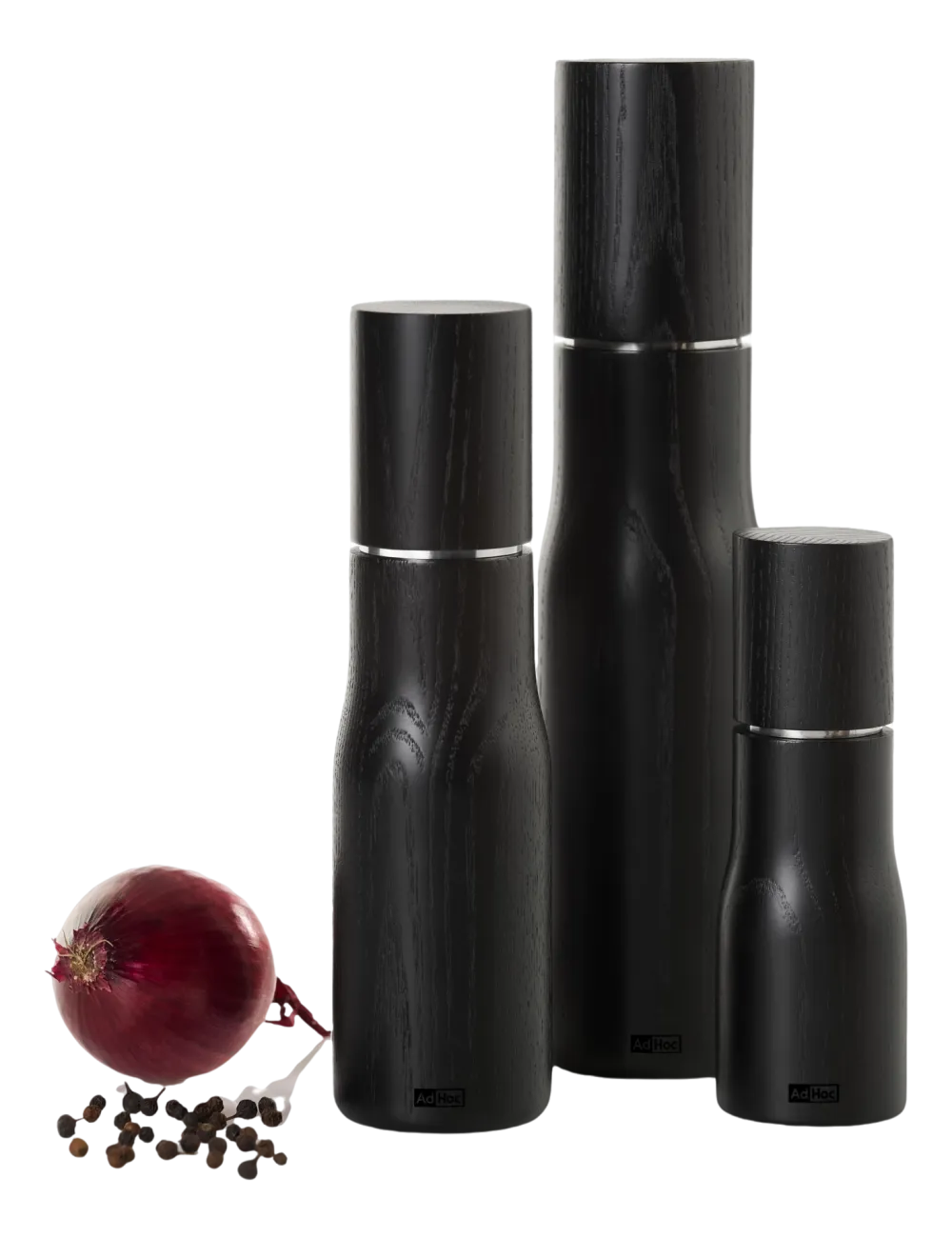 AdHoc Peper- / Zoutmolen Levo Black 21 cm