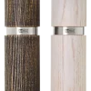 Peper- / Zoutmolen AdHoc Textura Antique Brown & White 13 cm