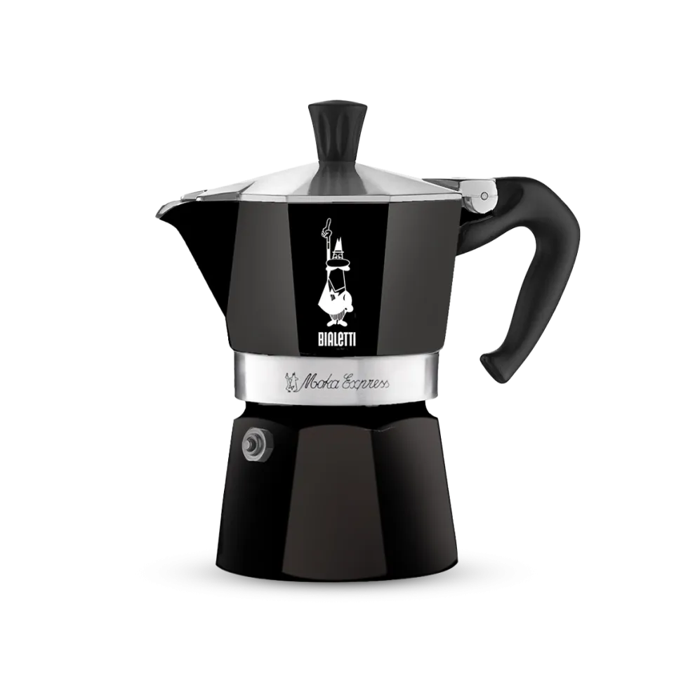 Percolator Bialetti Moka Express Black 3-kops
