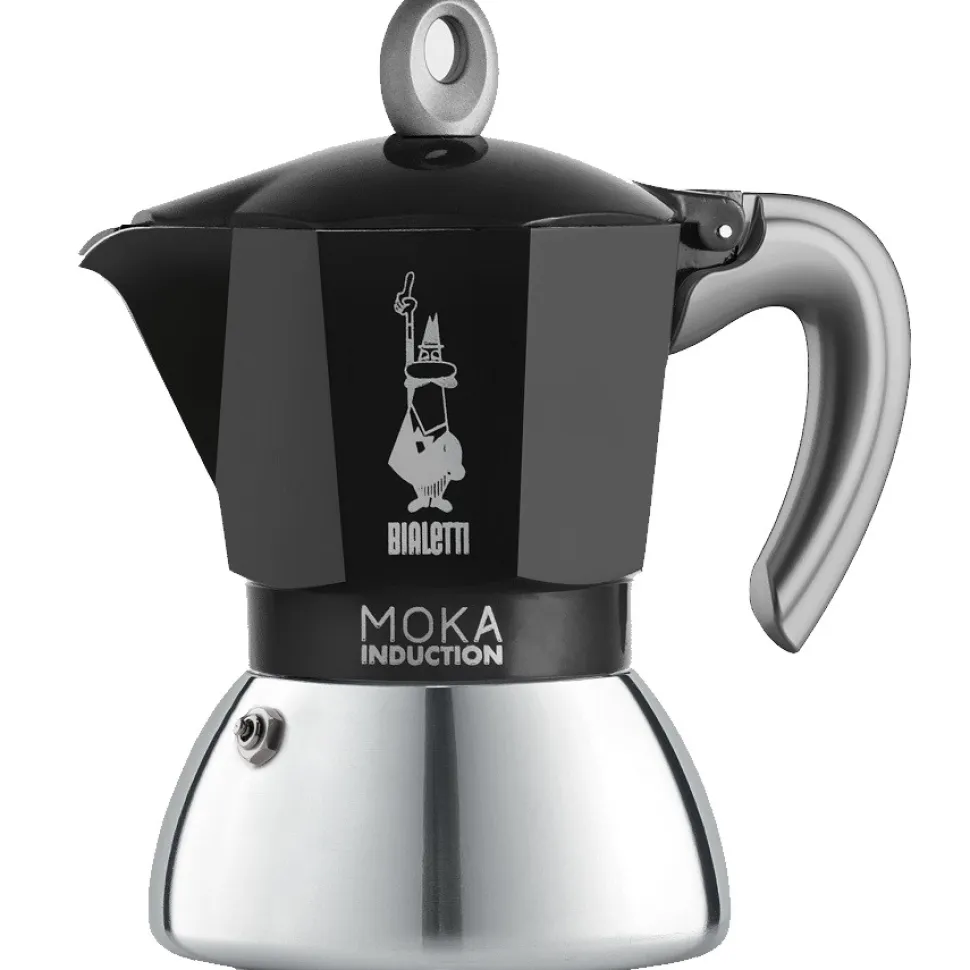 Percolator Bialetti Moka Induction Black 4-kops