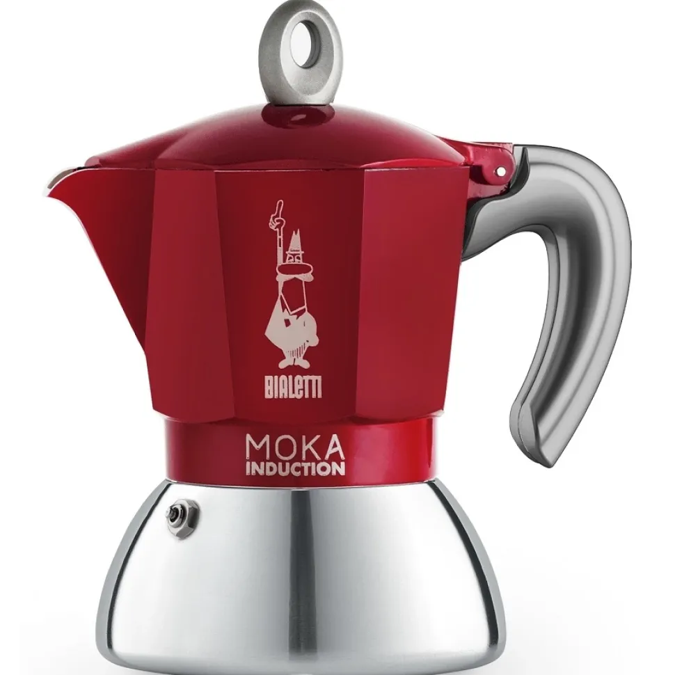Percolator Bialetti Moka Induction Red 2-kops