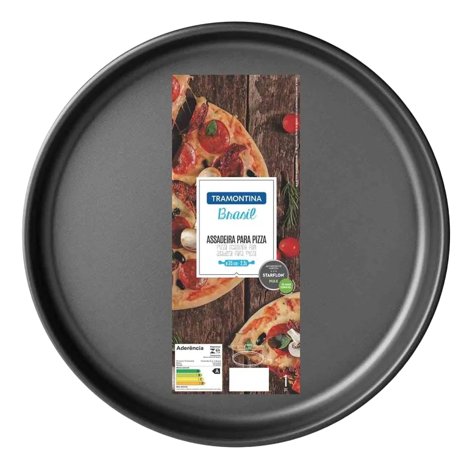 Pizzaplaat Tramontina Brasil Zwart 35 cm
