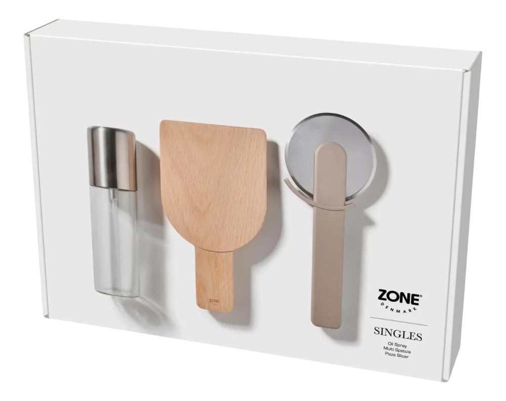 Zone Denmark Pizzaset Singles Soft Taupe (Set van 3) Discount
