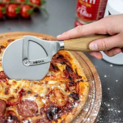 Boska Pizzasnijder Oslo+ Brown / Silver New