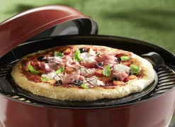 Pizzasteen Emile Henry Glad Fusain 36,5 cm