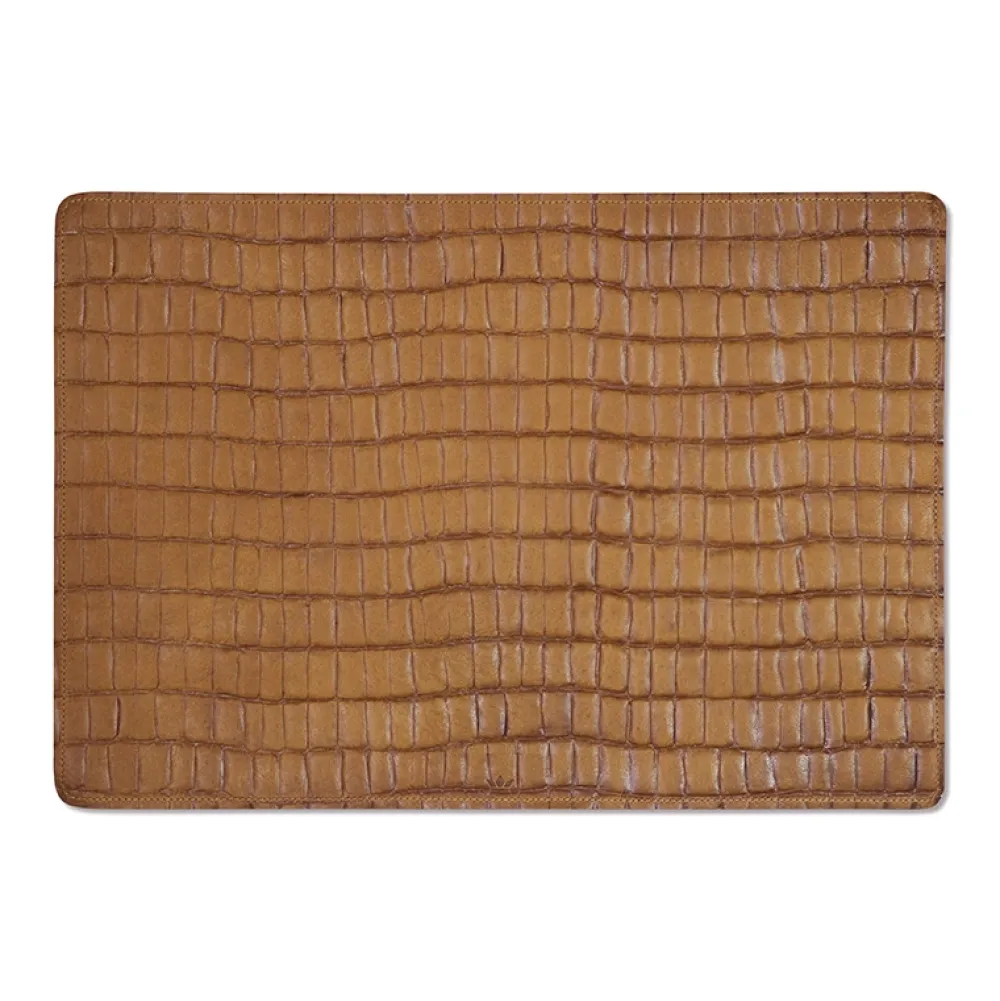 Dutchdeluxes Placemat Full Grain Leather Vintage Congnac New