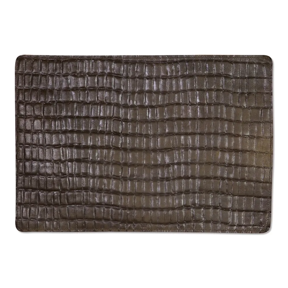 Dutchdeluxes Placemat Full Grain Leather Vintage Brown Discount