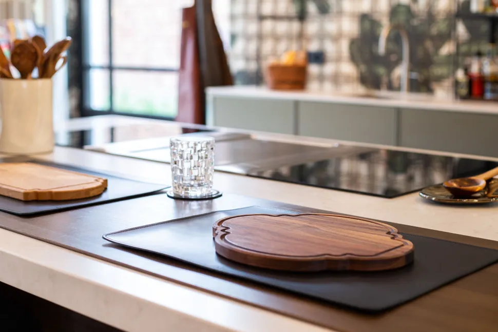 Placemat Dutchdeluxes Split Leather Black
