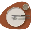 Placemat Lind DNA Curve L Corduroy Nupo Rust (Set van 4)