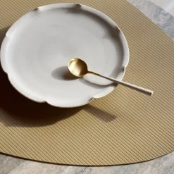 Lind DNA Placemat Curve L Corduroy Nupo Khaki (Set van 4) New